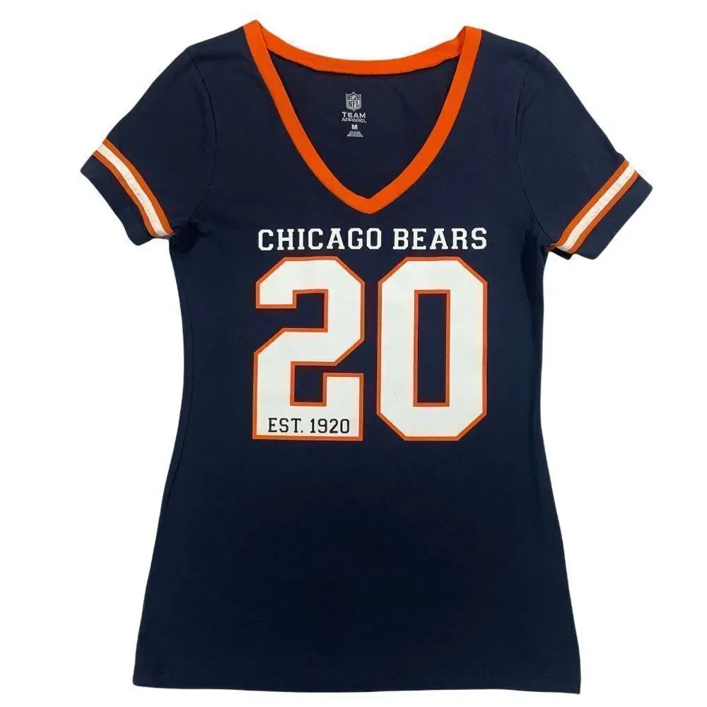 NFL Team Apparel Women's‎ Chicago Bears V-Neck T-Shirt